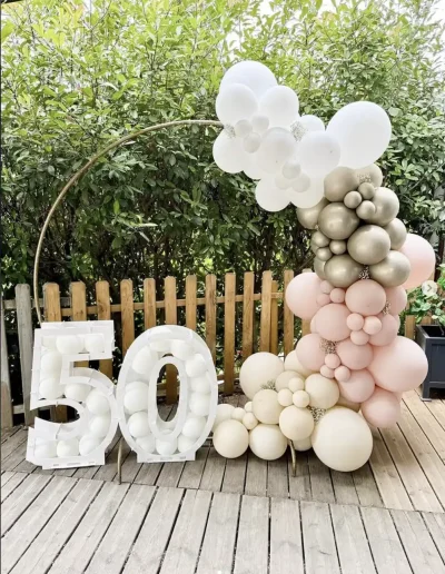 Décoration d'anniversaire 50 ans organisée en Vaucluse